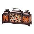 Wild Times Canister Set and Tray - Maple Brown