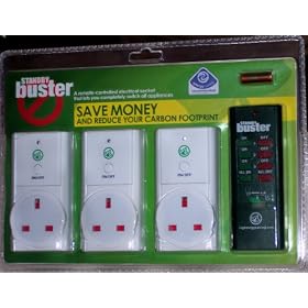 Energy saving Standby buster - 3 socket kit - Eco Friendly