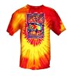 Peace Frogs Adult Groovy Life Frog Tie Dye Short Sleeve T-Shirt