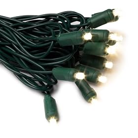 GKI Bethlehem Lighting Indoor Outdoor 50-Lamp 5mm Wide-Angle LED Lighting Set, Warm White, Green... by GKI/Bethlehem Lighting