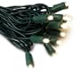 GKI/Bethlehem Lighting Indoor/Outdoor 50-Lamp 5mm Wide-Angle LED Lighting Set, Warm White Twinkle Lights, Green Cord