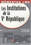 Revue Gualino Editeur  / Les Institutions de la Ve République