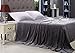 MEROUS Twin Size Polar Fleece Bed Summer Blanket Warm Cozy Microfiber Fuzzy Soft Lightweight All Season Blankets for Couch Travel Sofa, Gray
