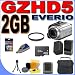 JVC Everio GZ-HD5 60GB Hard Drive HDD 3 CCD Camcorder with 10x Optical Zoom PLUS 2GB MicroSD Memory Card - Extra Rechargeable Battery - Rapid External Charger - UV Filter - GZHD5 BigVALUEInc Accessory Saver Bundle + MORE