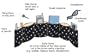 Purse Organizer-Black & White Dot Purseket