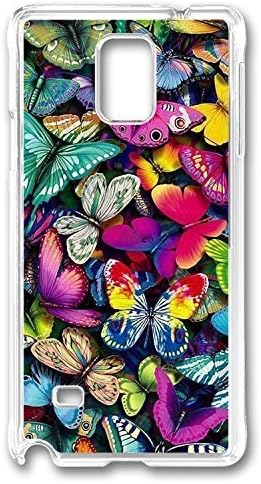 Note 4 Cases, Personalized Hard PC Clear Protective Case Cover for Samsung Galaxy Note 4 Butterflies