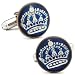 Hand Painted Authentic Swedish Crown Coin Cufflinks