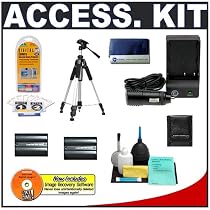 2 Replacement Nikon EN-EL3a / EN-EL3 Batteries and Mini Battery Charger + Accessory Kit for Nikon D100, D50, D70, D70s Digital SLR Cameras