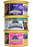 Blue Buffalo Wilderness Grain-Free Kitten / Cat Food Variety Pack Box - 3 Flavors (Salmon, Chicken, & Flaked Wild Delights Chicken & Trout) - 12 (3 Ounce) Cans - 4 of Each Flavor