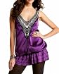 Triple-Tier Beaded Bodice Dress Product Image