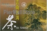 Yunnan Pu Erh Natural Black Tea - 100 Individually Wrapped Tea Bags - 7.0 Oz-