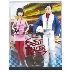Barbie Pink Label Collection Speed Racer Barbie DollL And Ken Doll Gift Set by Barbie