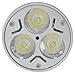 E27 3w 3 LED Light Bulb (pure white)