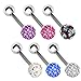 Tragus Earring Stud Ferido Ball Cartilage Earring Stud Barbell 16G Steel (1.2mm)