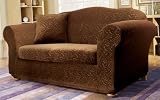 Stretch Elegance Coffee 2 Piece Sofa Slipcover