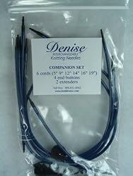 Blue Denise Interchangeable Knitting Needles Companion Set
