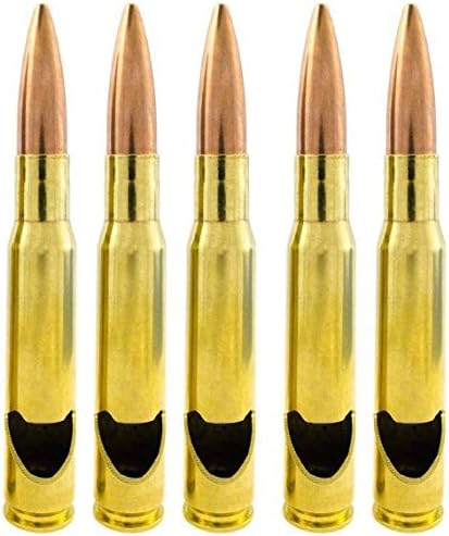 50 Caliber BMG Bullet Bottle Opener Groomsmen Pack of 5 by War Monkey