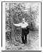 Historic Print (L): [Edwin Markham, full-length portrait, standing, facing left]
