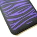 Apple iPod Touch 2nd & 3rd Generation Laser Silicone Skin Case Black & Purple Zebra