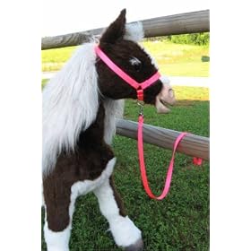 Butterscotch S'mores Furreal Horse Halter & lead - Hot Pink