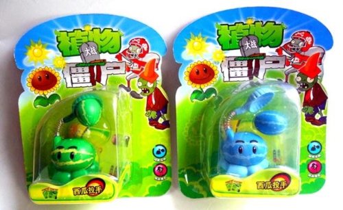 Plants vs Zombies Toy Melon-Pult / Winter Melon Vinyl Doll Shooting Melon 7cm/2.8