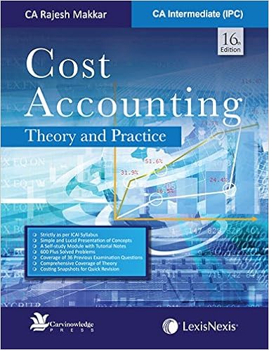 Cost Accounting - Theory and Practice for CA Intermediate (IPC) -