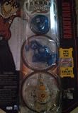 Bakugan Gundalian Invaders Bakutriad: Grey Haos Aranaut 680g, Blue Aquos Sabator 630g, Blue Aquos Akwimos 800g [New, in Package] with DNA