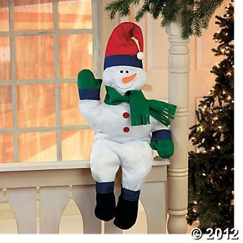 SNOWMAN STUFFABLE PORCH GREETER DECOR HOME CHRISTMAS INDOOR OUTDOOR BRAND NEW