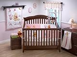 Disney Pooh Sweet Pooh Four Piece Crib Set, Pink/White