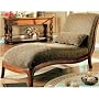 Soho Collection Armless Chaise Lounger Chair with Accent Pillow