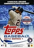 2013 Topps Series 1 MLB Baseball EXCLUSIVE Factory Sealed Retail Box+BONUS PATCH RELIC CARD!! Brand NEW!! Look for Rare Autograph,Relic , Parallel and 1/1 Bat Knob Cards! Look for Special Code Cards for the $1,000,000 Dollar Chase!! The CHASE IS ON!! Good Luck with your Pulls!