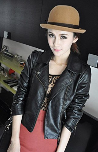 レザー ジャケット PU ロック カジュアル ライダース風 エレガント フレア レース シフォン ロング ブラウス  長袖  大きいサイズ  美脚 デート 2次会 パーティ セクシー 秋物 冬物 可愛いスカーフ付き m160