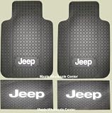 4pc Jeep Logo Front and Rear Floor Mats Combo Set