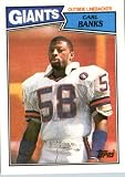 1987 Topps # 24 Carl Banks New York Giants Football Card- Near Mint to Mint Condition - In Protective Screwdown Display Case!