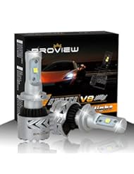 Automotive Parts and Accessories: BROVIEW V8 LED Headlight Bulbs w/ Clear Arc-Beam Kit 72W 12,000LM 6500K White Cree LED Headlights for Replace HID & XENON Headlights 2 Yr Warranty - (2pcs/set)( H7 ) - BROVIEW