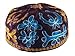 Brown Bucharian Hand Embroidered Kippah by AJ DESIGN - 56cm / 22