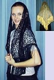 Apparel : Lg Spanish Fringed Triangle