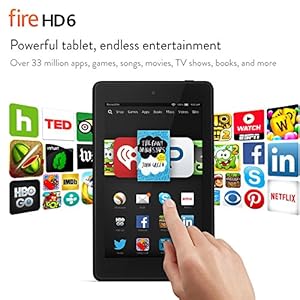 Fire HD 6, 6" HD Display, Wi-Fi, 8 GB - Includes Special Offers, Black