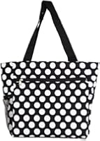 World Traveler Polka Dot Travel Tote Bag