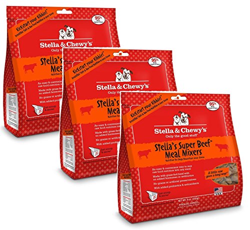 Stella & Chewys Freeze Dried Super Beef Meal Mixer (Pack of 3)