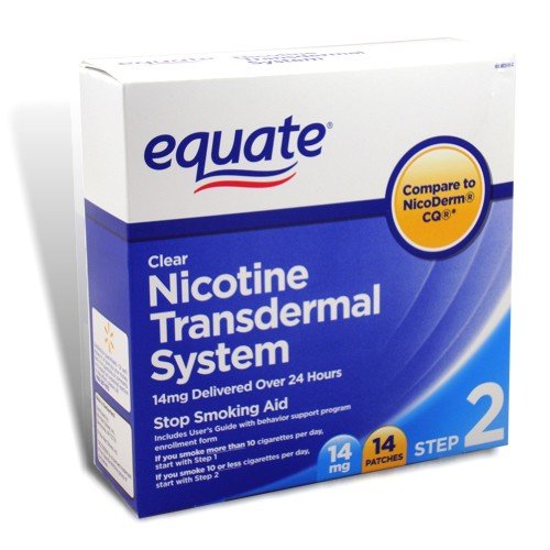 Equate Nicotine Transdermal System Step 2, 14mg Clea