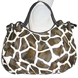 51flLWpd%2B3L. SL160  X large Giraffe Print Leather Lk Urban Hobo Handbag