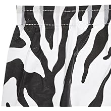 Kwik-Cover KS3096PK-Z PKG. Zebra Kwik-Skirt With 30" X 96" White Cover Fitted Table Cover With Skirt, Individually Wrapped, 2 bags of 5