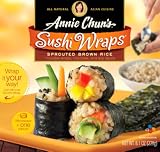 Annie Chun's Sprouted Brown Sushi Wraps, 7.0-Ounce Packages (Pack of 6)