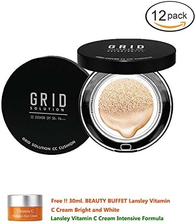 12 Units of Grid Solution CC Cushion SPF 50+ PA+++ Made In Korea [Get Free Tomato Facial Mask]