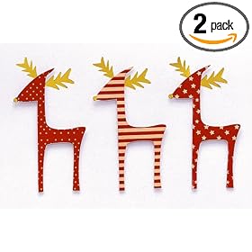 The Gift Wrap Company Boxed Christmas Cards, Reindeer Row, 15-Count Box (Pack of 2)
