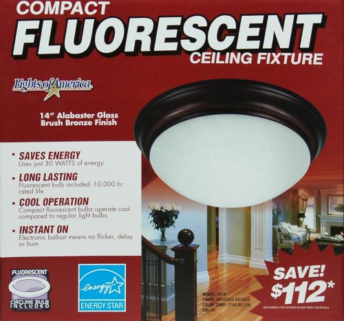 Lights of America Compact Fluorescent Ceiling Light Fixture