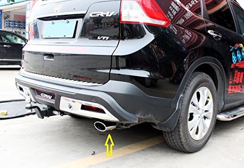 Stainless Steel Chrome Bluing Silver Exhaust Muffler Tip Pipe for Honda CRV Cr-v 2012 2013 2014 2015 (Silver)