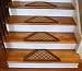 Washable Non-Skid Carpet Stair Treads - Beige Checkerboard Hexagon (13)