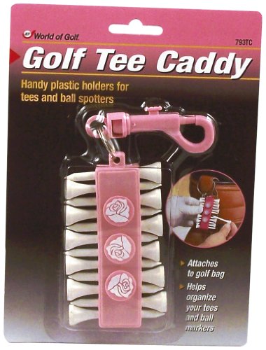Jef World of Golf Gifts and Gallery, Inc. Pink Tee Caddy